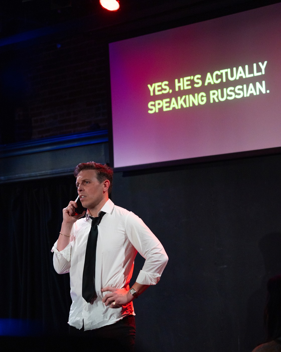 Ilya Rozanov delivering a monologue